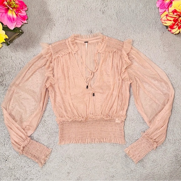 Free People Twyla sheer top - Picture 11 of 17